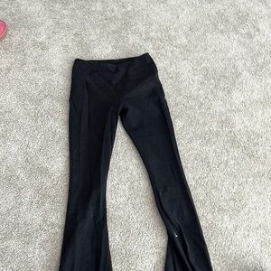 Black splits59 flare leggings